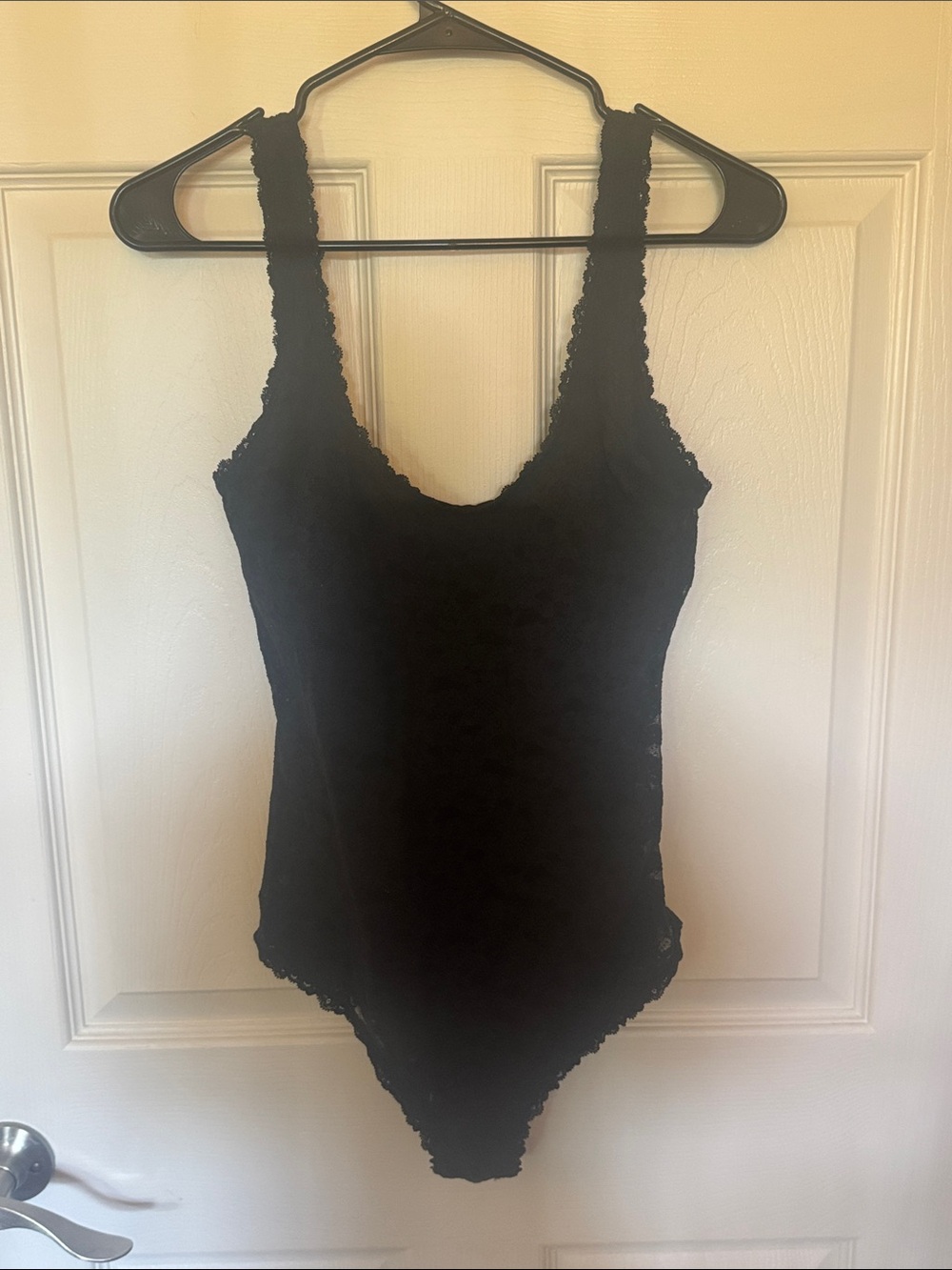 Aerie Black Lace Tank Bodysuit